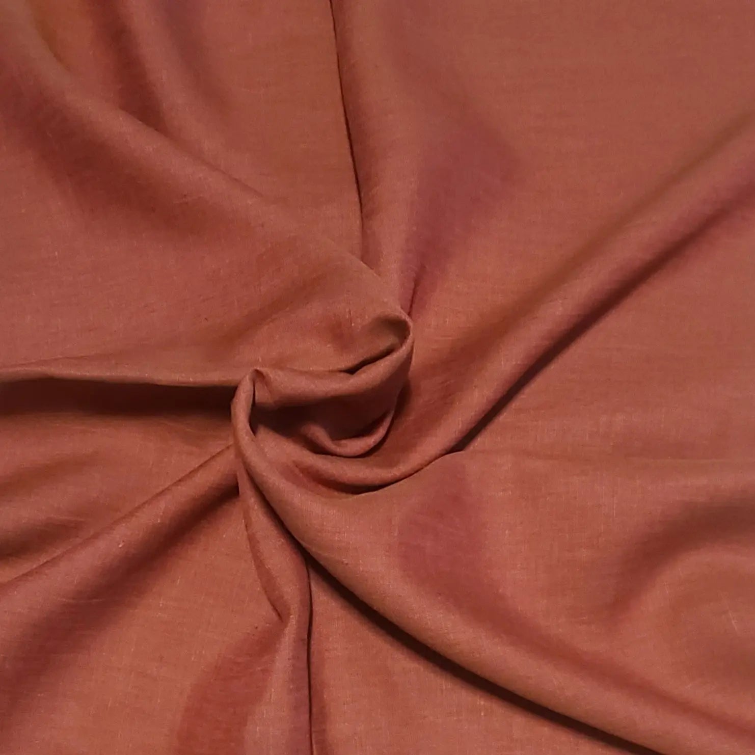 Burnt Sienna Linen Chambray fabric