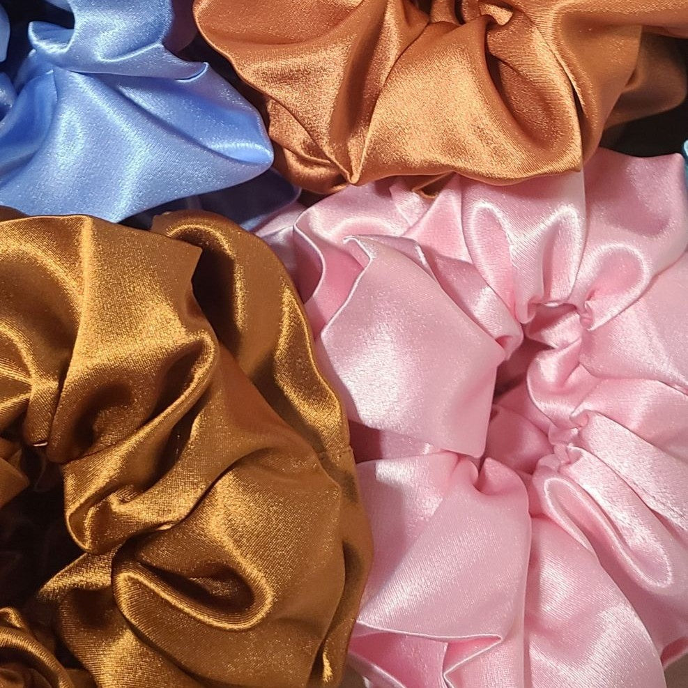Satin scrunchies