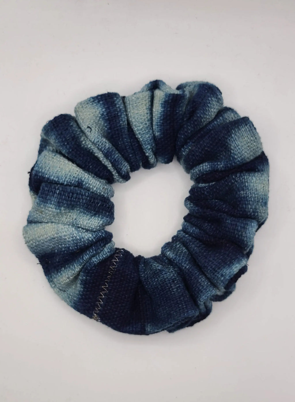 Shibori Style Mudcloth scrunchie WRAPPURE