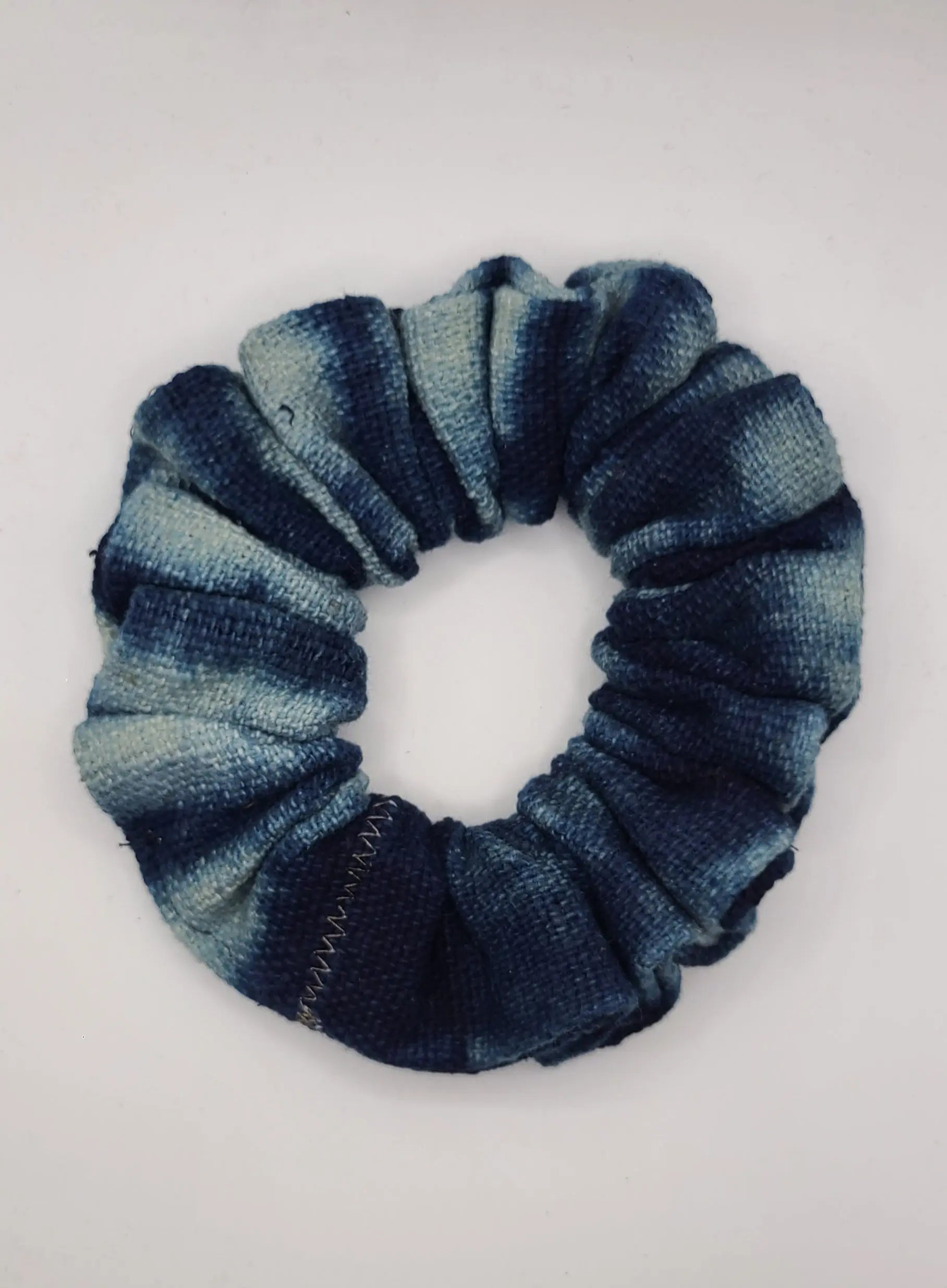 Shibori Style Mudcloth scrunchie WRAPPURE
