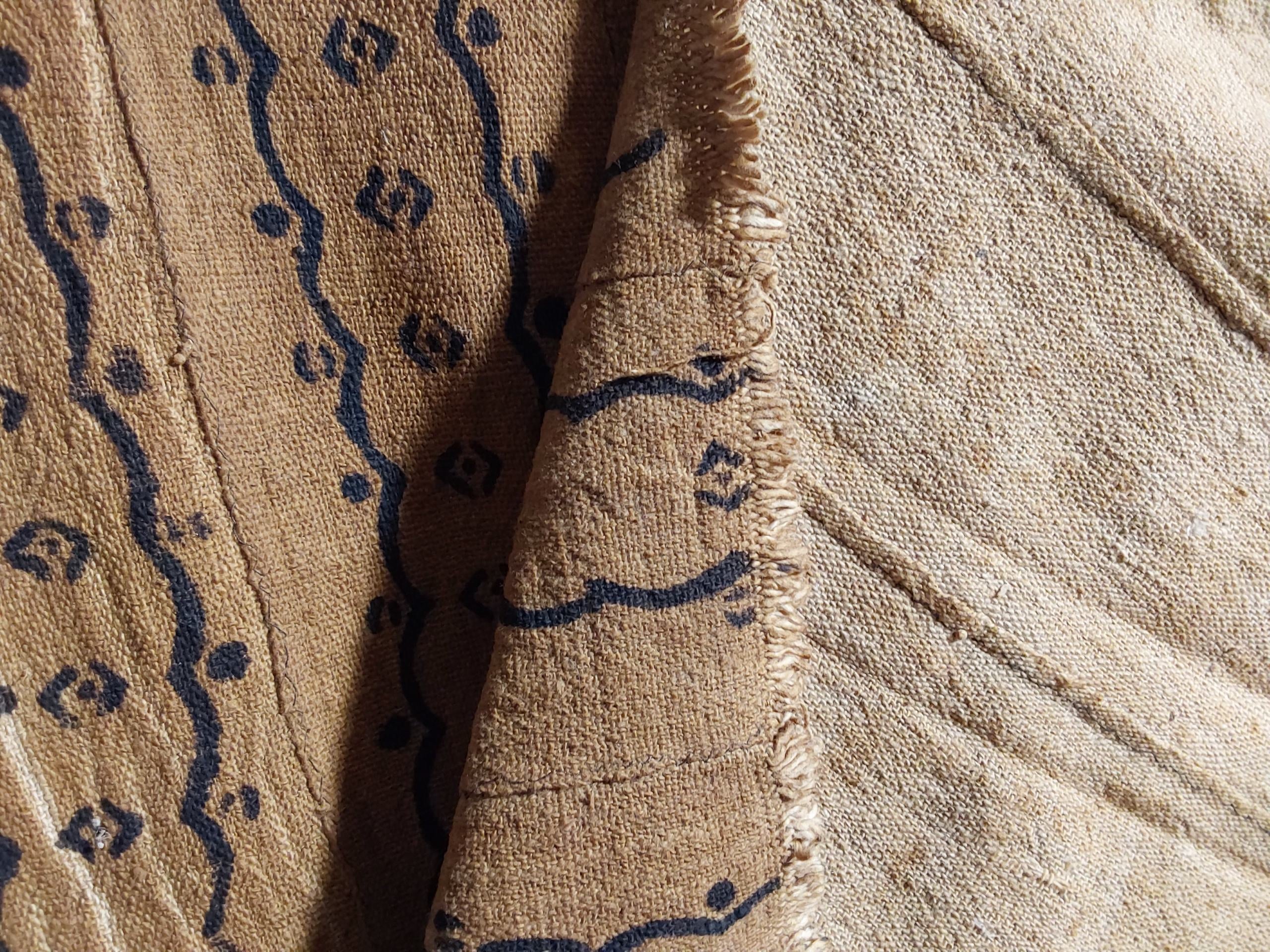 Close-up of textured fabric with intricate patterns