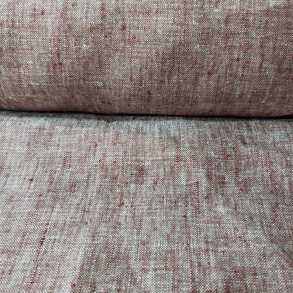 Rust Linen Chambray fabric WRAPPURE