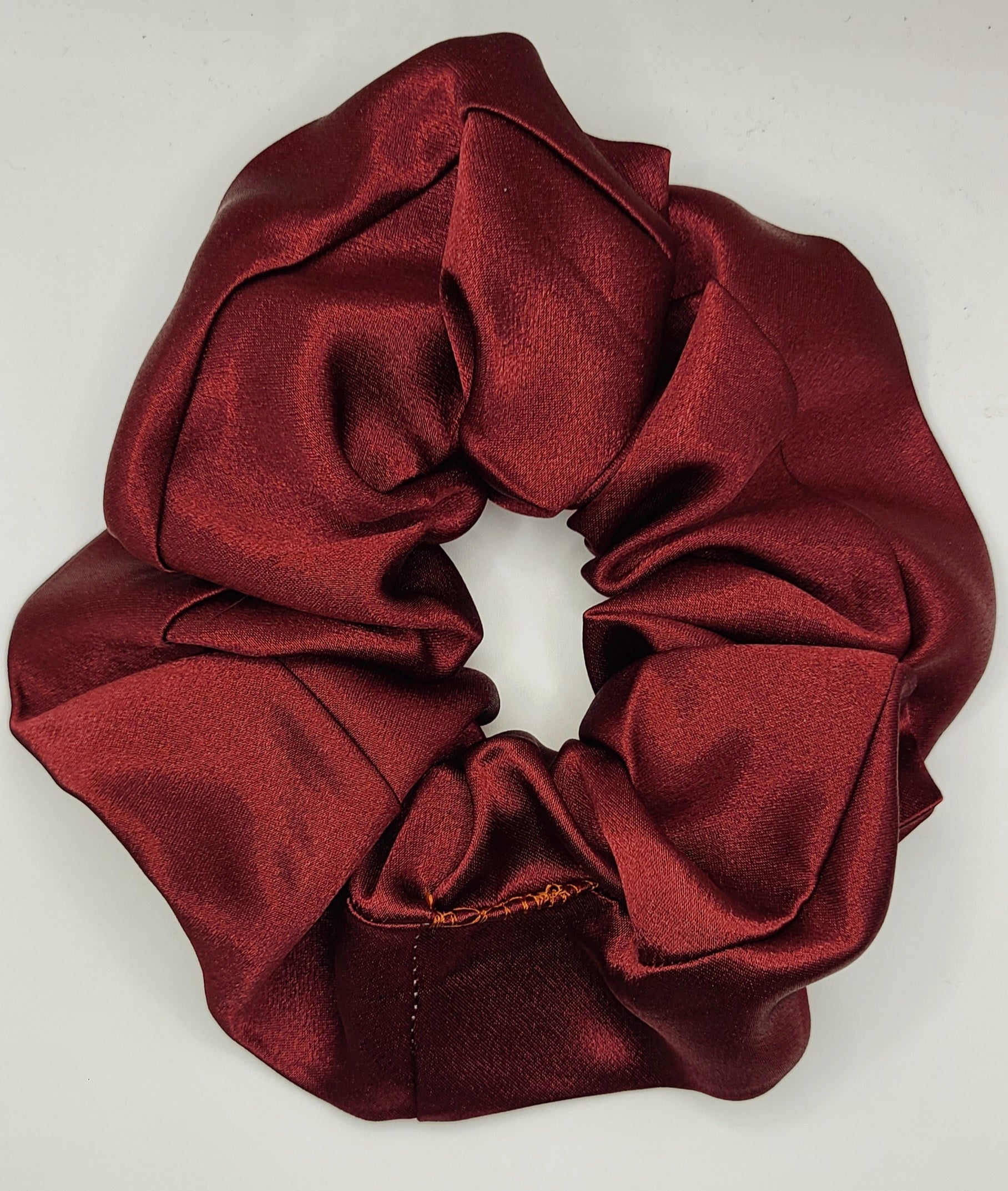 Wine satin scrunchie WRAPPURE